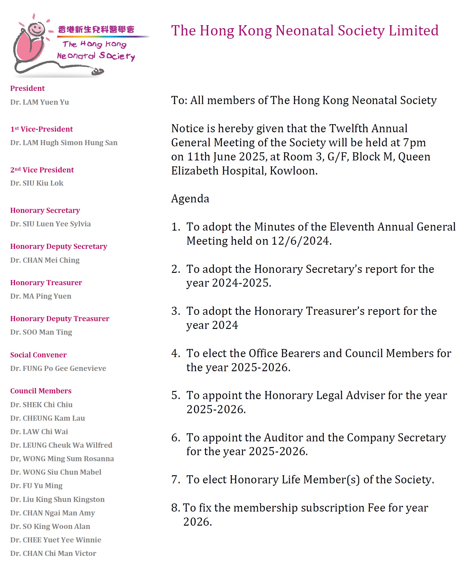 8th AGM