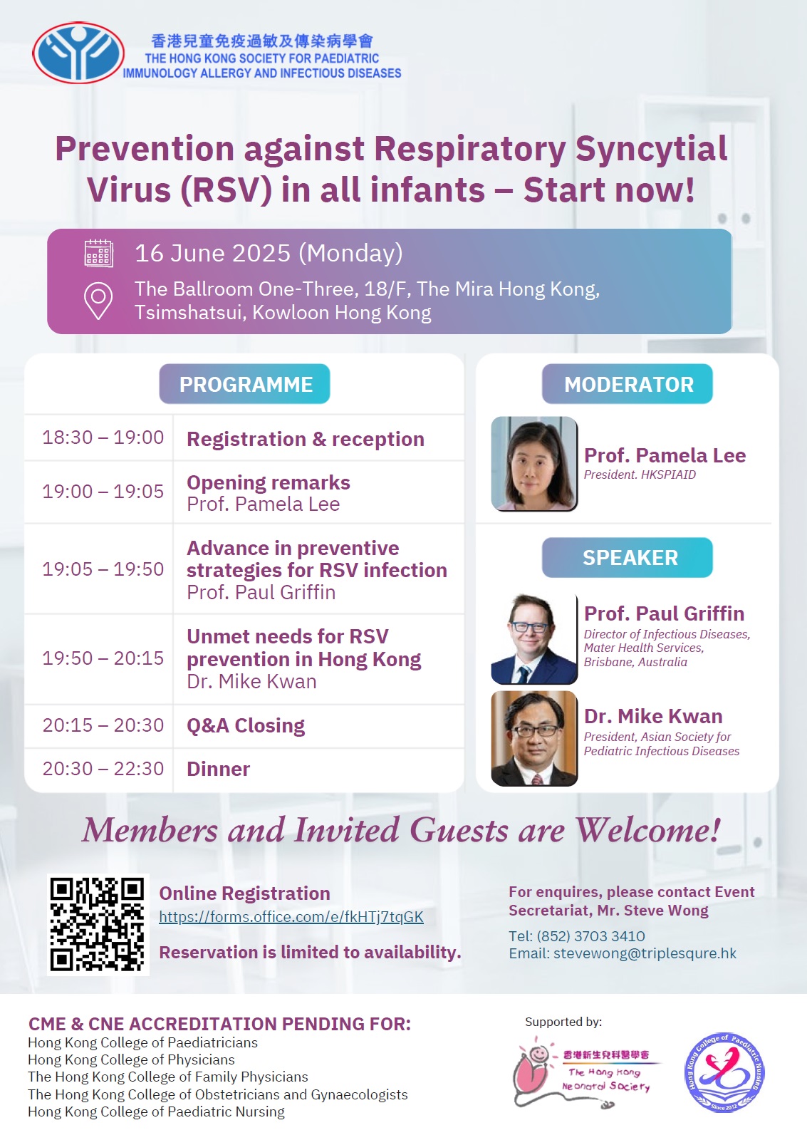 Prevention against Respiratory Syncytial Virus (RSV) in all infants V Start now!